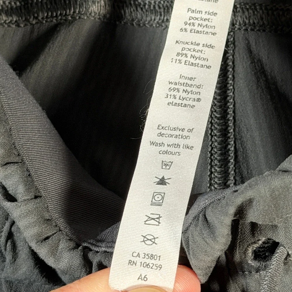Lululemon Studio Dance Jogger Pants Women's Size 8 Charcoal Ruched‎ Ankle